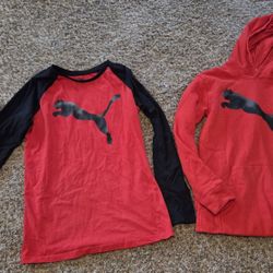 PUMA Big Boys Fleece Hoodie14/16 & long sleeve T-shirt 18/20
Asing $25 both