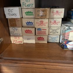 Baseball Card Boxes Kept In Collection Not Touched 