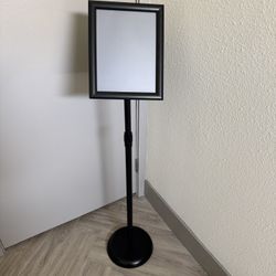 Adjustable Sign Stand with Frame – Floor Display Holder
