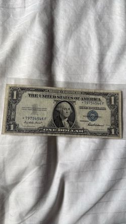 $1 Silver certificate bluStar $60