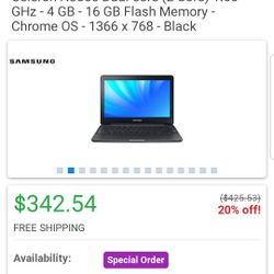 Cracked LCD Samsung Chromebook Same Model And All