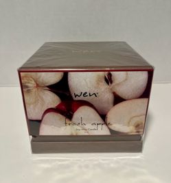 NEW Wen by Chaz Dean Fall Fresh Apple Deluxe Soy Wax Candle 22 OZ Sealed in Box!