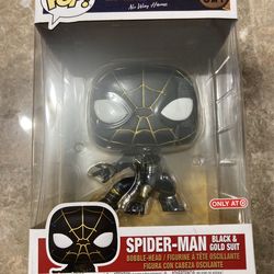 Funko Pop Jumbo: Spider-Man Black & Gold Suit - Spider-Man