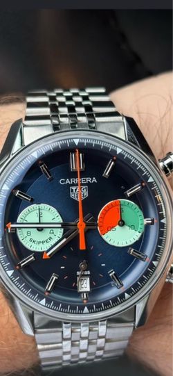 Tag Heuer Skipper Chronograph Watch Stainless Steel