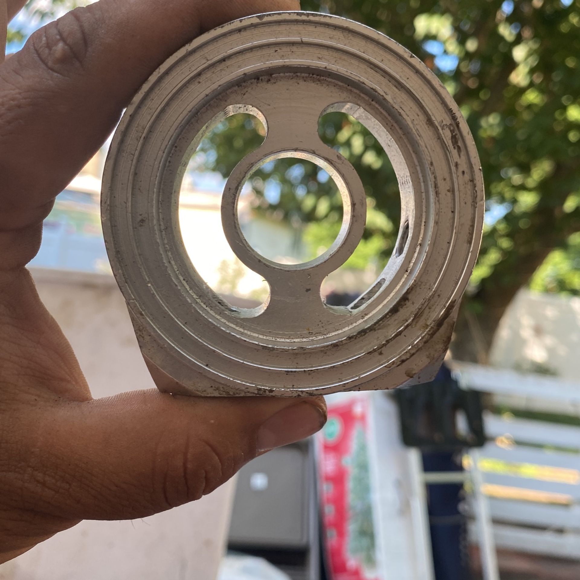 Custom Aluminum Turbo Oil Filter Line Tap