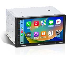 BOSS Audio Systems BVCP9700A - Car Stereo - Apple CarPlay, Android Auto, Double Din, 7-inch Touchscreen, Bluetooth, No CD or DVD Player, AM/FM Radio R