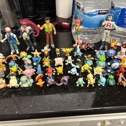 Vintage Pokemon Figure Lot Of 60