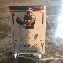 Jalin Marshall Autographed Card 64/89
