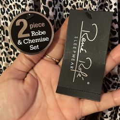 New 2 Piece Set Robe And Chemise Set 