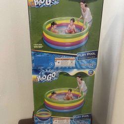 H2OGO! Rainbow Inflatable Play Pool