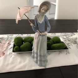 Lladro Figure Lady With Parasol  #4879