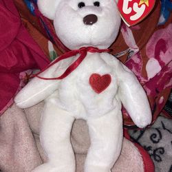 Ty Beenie Babie Valentino 4058 1993/1994 Edition Tag Errors PVC Pellets