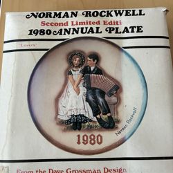 Norman Rockwell 1989 Vintage 3D Collector Plate (1980)