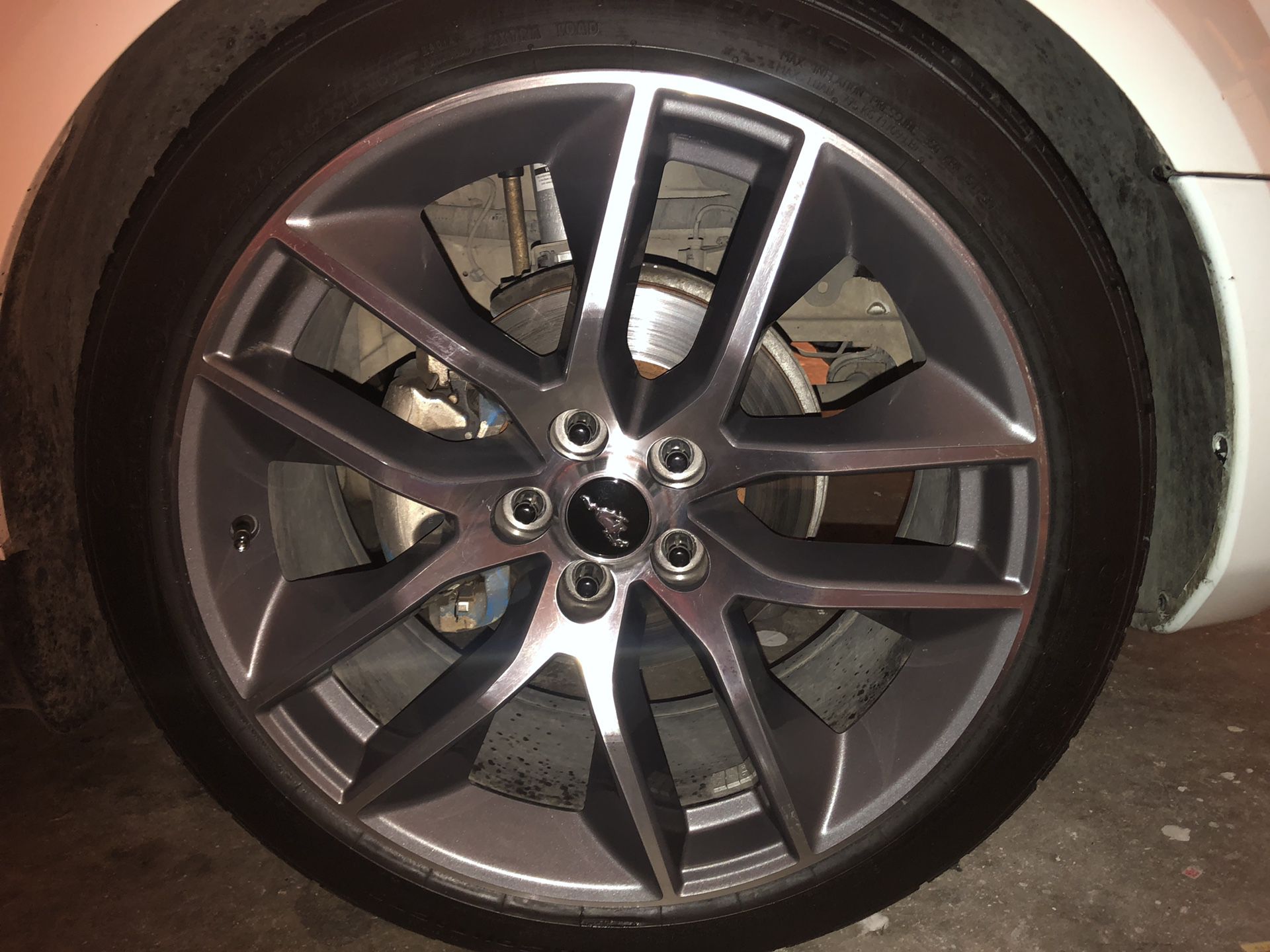 Looking to trade 20” mustang oem rims with continental tires. Super good tread