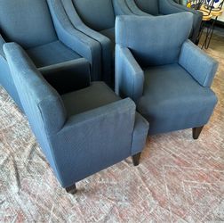 Blue Upholstered Accent Chairs