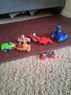 7 Vintage Toy Cars Set