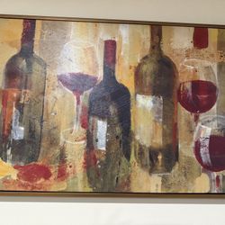 Abstract wine art paintings