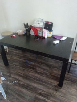 Black table