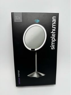 simplehuman 10X Lighted Folding Travel Makeup Mirror