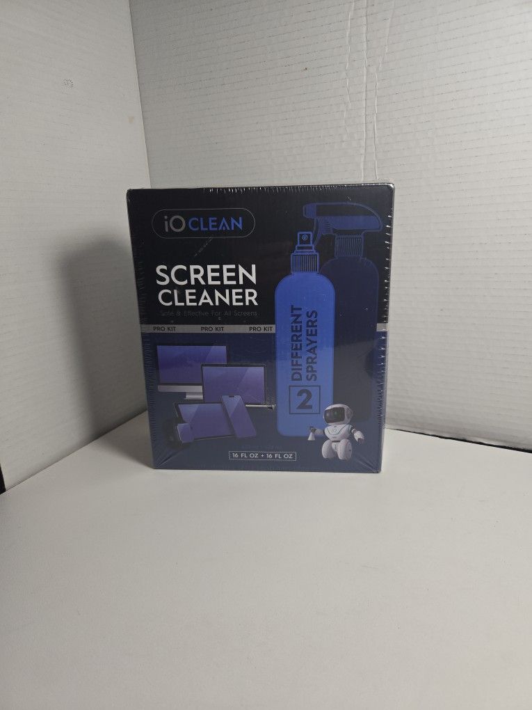 Screen Cleaner Spray (16oz+16oz) – Best Large Cleaning Kit for LCD LED OLED TV, Smartphone, iPad, Laptop, Touchscreen, Computer Monitor, Other Electro