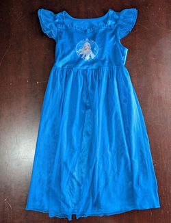 Girls Disney Frozen Elsa Blue Nightgown Dress Pajama Size 6 - Everett, WA