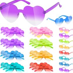 🔥Brand new🔥 Valentines Gifts for Kids Classroom - 24 Pack Heart Sunglasses for Kids School, Valentines Day Party Favors Heart Glasses Bulk for Girls