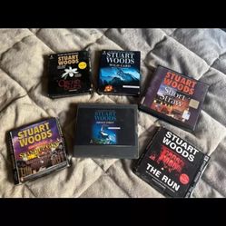 Books On Cd Stuart Woods 6 Novels 5-7 compact disks sets Lot Make Offer ? 