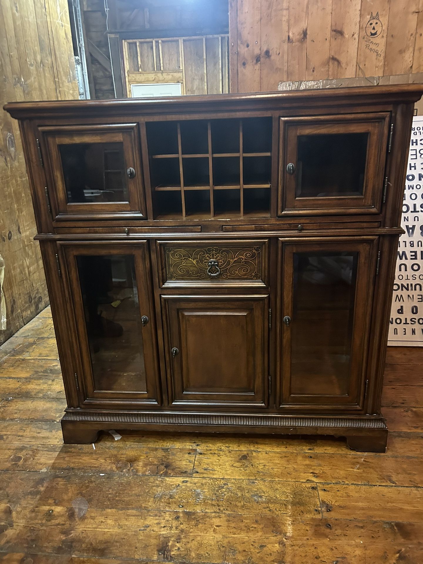 Antique Wood Multi-Purpose Cabinet