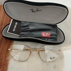 Ray-Ban Authentic Gold Eyeglass Frame Glasses