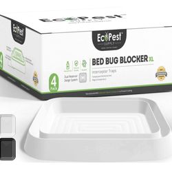 EcoPest Labs Bed Bug Blocker (XL), Extra Large Bed Bug Interceptor Traps, Monito