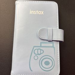 Fujifilm instax Mini Photo Album Wallet Blue Holds 72 Photos