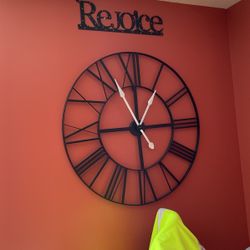 Large Metal Clock Only  