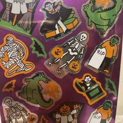 Brand New - Halloween Stickers Comes With 2 Sheets