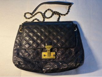 MARC JACOBS Baroque Single Large Quilted Leather Shoulder Bag