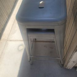 Industrial metal stool