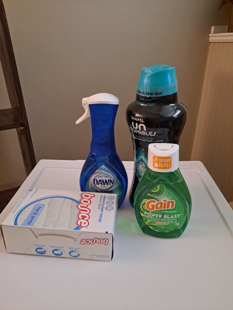 household cleaning products.