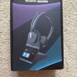 Yealink HA64 Pro Dual Wireless Office Headset with Mic for Work, DECT & Bluetooth Computer and Desk Phone Headset, Microsoft Teams & Zoom Certified, N