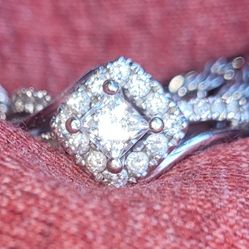 Engagement Ring Princess Cut Certified Gsi With Paperwork 