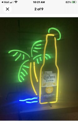 Neon Light Up Sign Corona Extra Beer