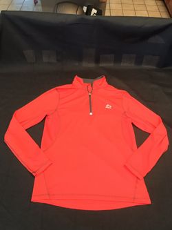 Reebok- women’s (S) Red Long Sleeve pullover 1/4 zip up