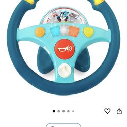 Toys Woofer's Musical Driving Wheel - Pretend Play Steering Wheel with Music, Sounds & Lights for To