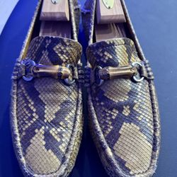 Gucci Mens Python Loafers 