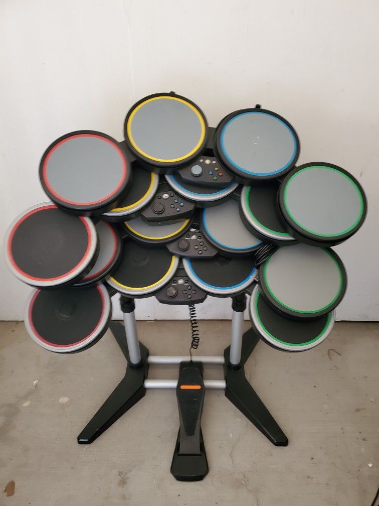 Rock Band Drums Wired And Wireless PlayStation 2 Playstation 3 Wii