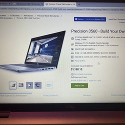 Dell Precision 3560 Laptop Computer 
