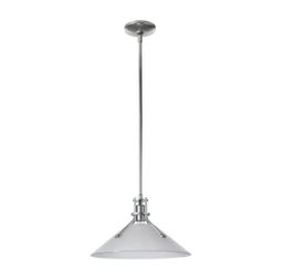 Hubbardton
Forge Henry Medium Glass Shade Pendant in Sterling, Frosted Glass