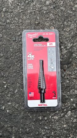 Milwaukee #1 jam-free step drill bit