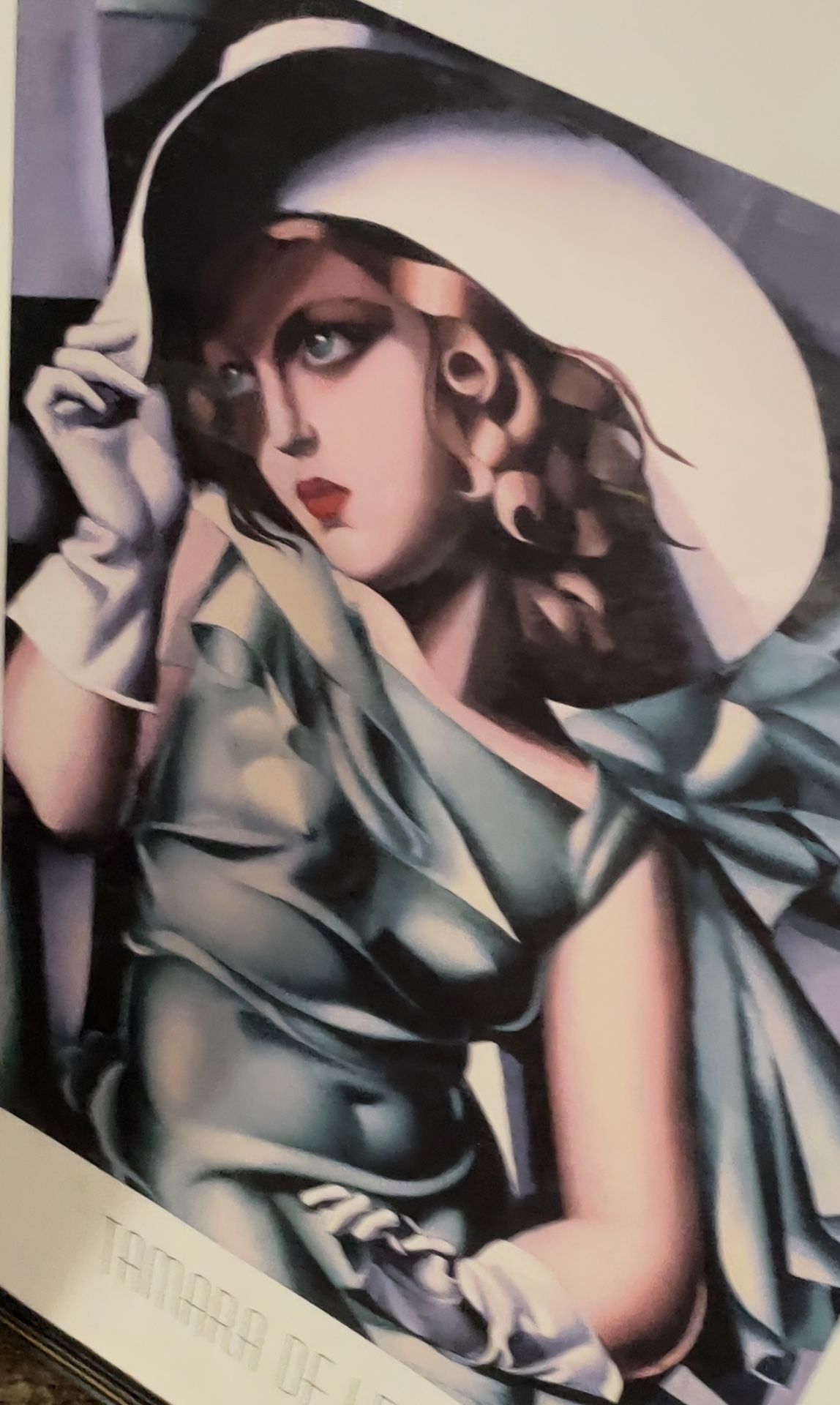 Rare And Professionally Framed Tamara de Lempicka Art Print (39” x 27”)