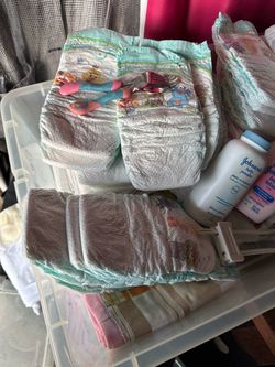 Baby Diapers Bundle with Baby Care Items toys