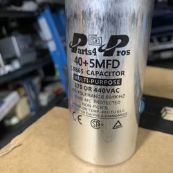 Dual Run Capacitor 40+5 MFD 370/440 Vac