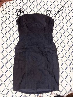 Black mini dress